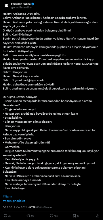 Screenshot 2024 11 07 At 19 13 16 1 Xte Emrullah Erdinc Hakim Arabanda Dna Cikti Salim Arabanin Kapisi Bozuk Herkesin Cocugu Arabaya Biniyor Hakim Arabanin Sofor Koltugunda Var Nevzat Dedi Ya Narinin Agzindan Ko (1)