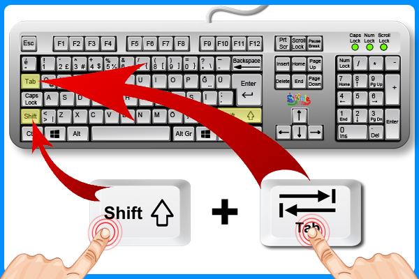 Shift Tab