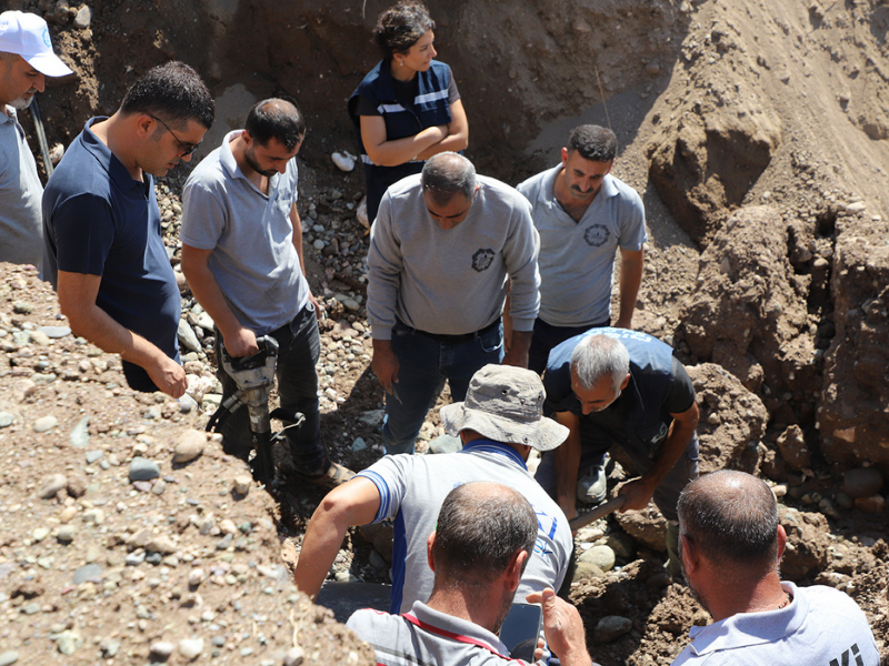 Diyarbakır’da Ana Su Hattında Arıza (1)