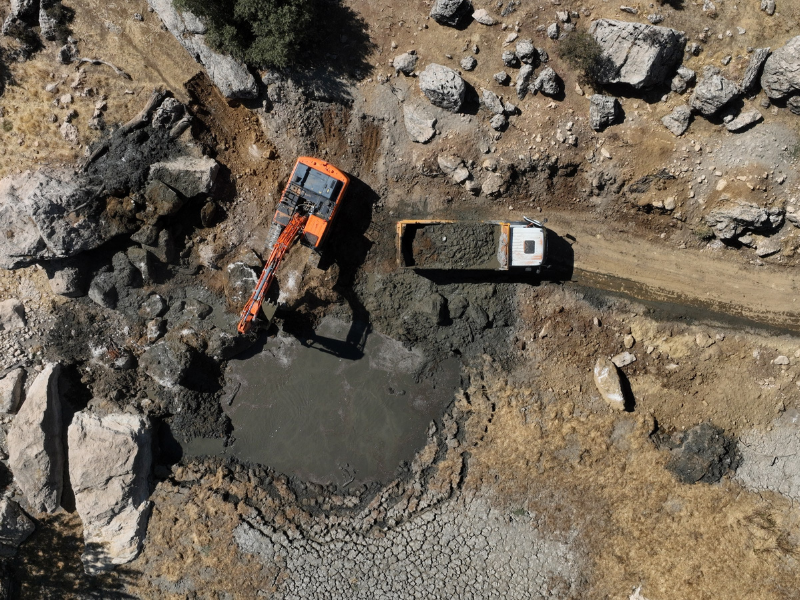 Diyarbakır’da Kuruyan Gölet Doğal Kaynakla Yeniden Doldu (2)