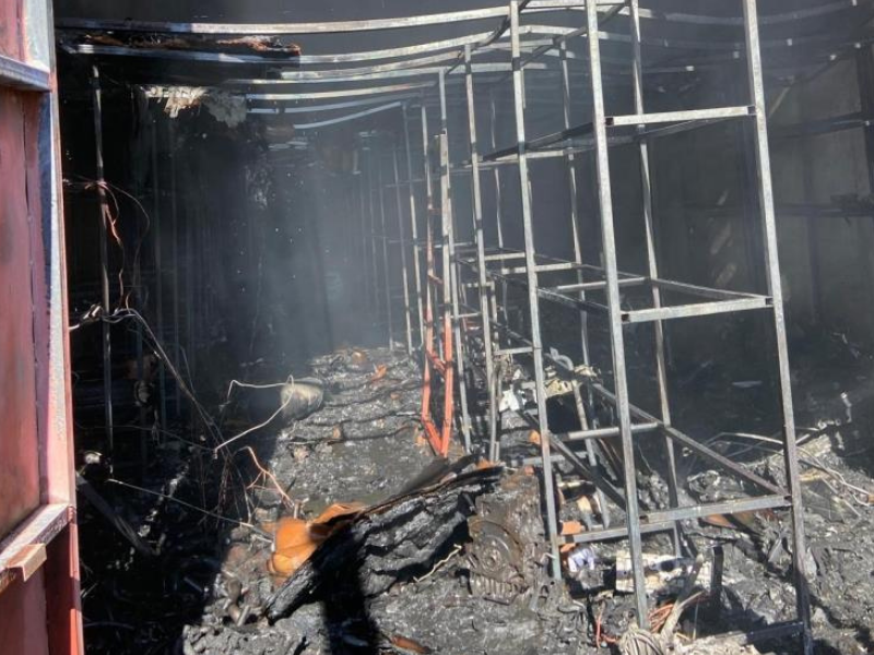 Ergani’de Otomobil Parçaları Deposunda Yangın Çıktı1