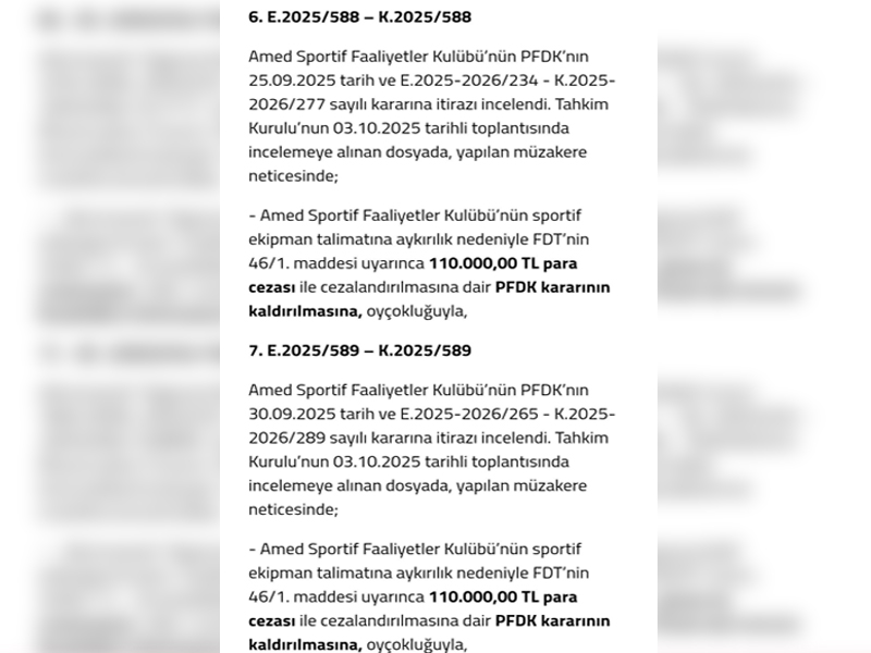 Amedspor’un Pdfk Cezaları Tahkim Kurulu Tarafından Kaldırıldı1