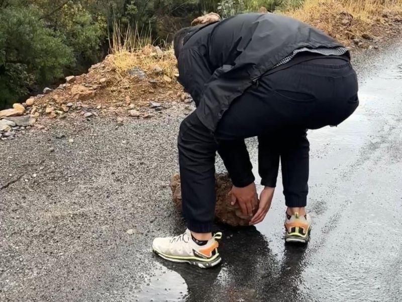 Hakkari'de Kaya Düşmesi