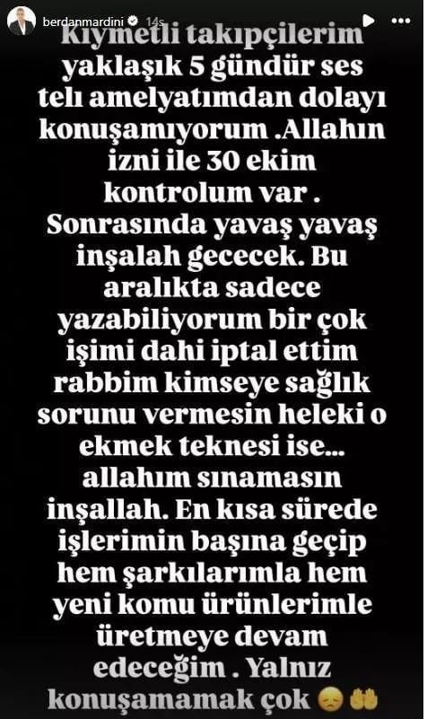 Kürt Sanatçı Berdan Mardini Günlerdir Konuşamıyor (2)