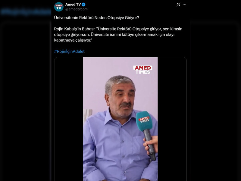 Rojin Kabaiş Haberine Erişim Engeli Amed Tv’ye Btk Kararıyla Sansür5