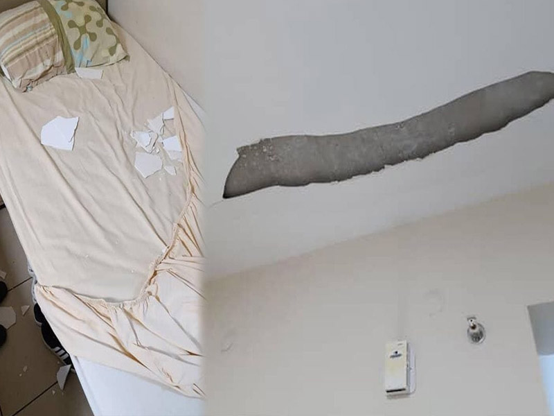 Diyarbakır'daki Kız Yurdunda Öğrenciler Yemek Yerken Tavan Çöktü4