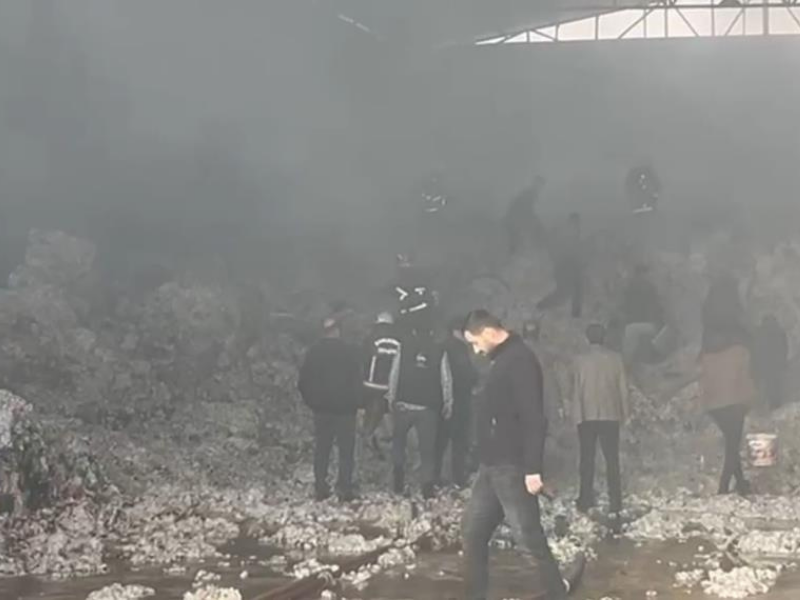 Şanlıurfa’da Pamuk Fabrikası Alevlere Teslim Oldu
