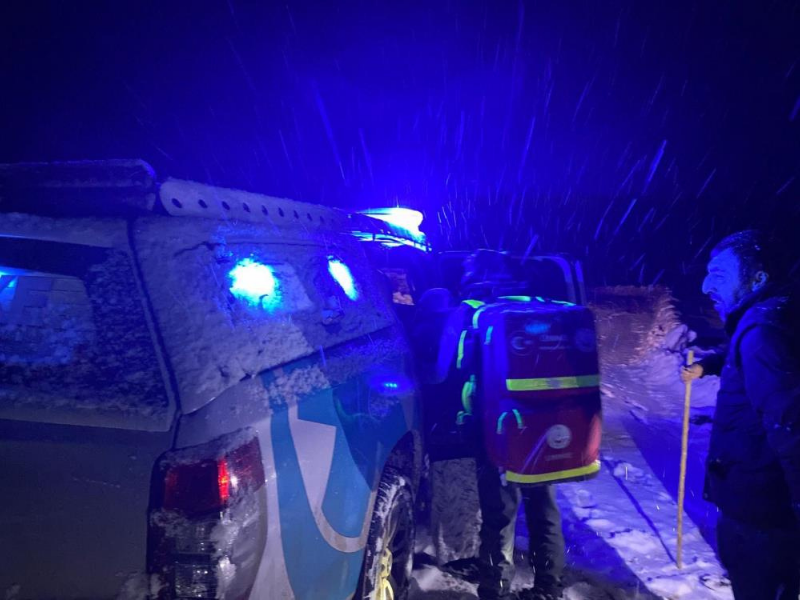 Diyarbakır’da Zorlu Kış Şartlarında Acil Sağlık Hizmeti (2)