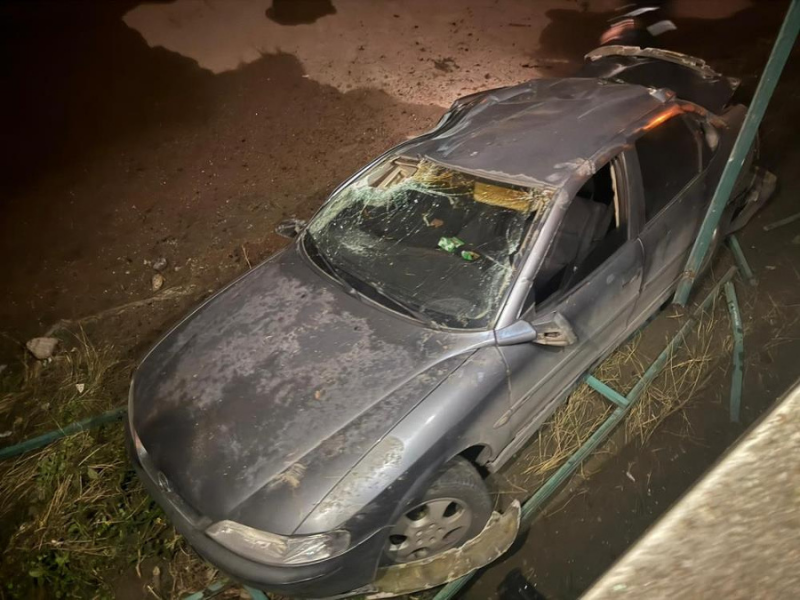 Hatay’da Korku Dolu Anlar Otomobil Su Kanalına Uçtu