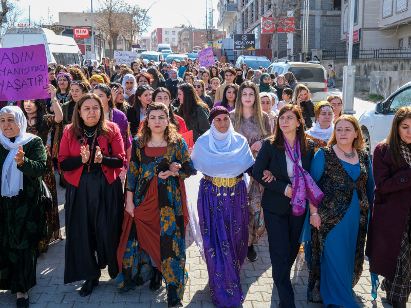 Diyarbakır’da Kadınlardan Güçlü Mesaj (1)