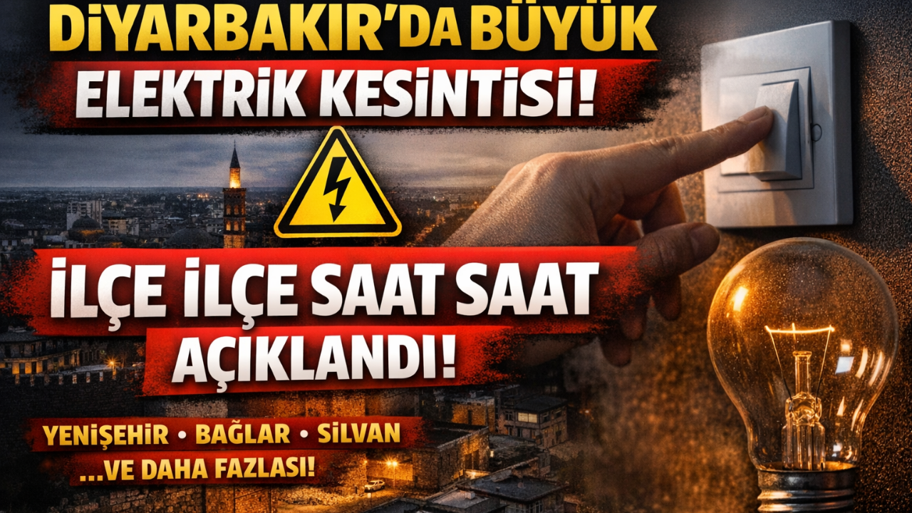 3 Nisan’da Diyarbakır’da büyük kesinti: Hangi mahalleler etkilenecek?