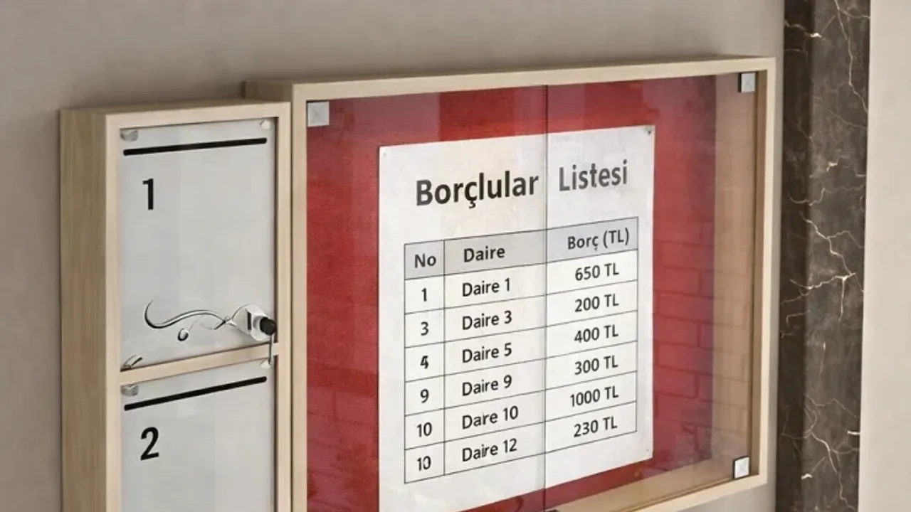 Apartman ortak alanlarına borç listesi asılması KVKK kararıyla yasaklandı