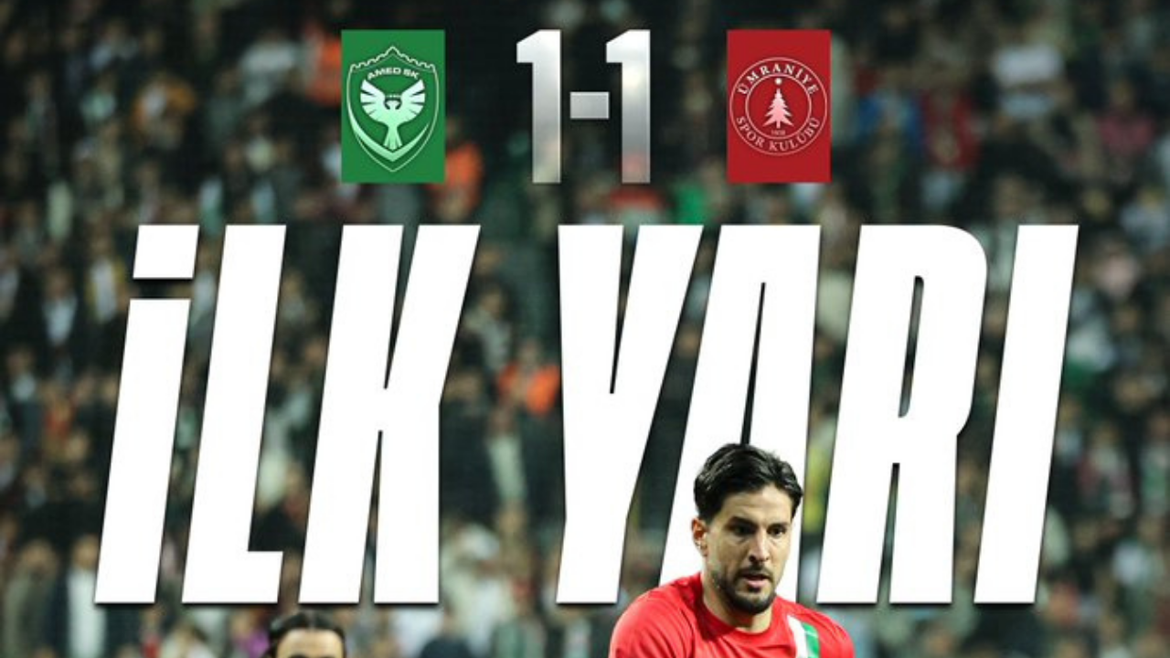 Amedspor’dan geri dönüş! İlk yarıda skor eşitlendi