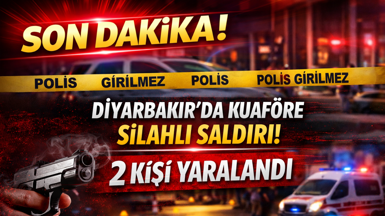 Diyarbakır Bağlar'da kuaför salonuna silahlı saldırı: 2 kişi yaralandı,