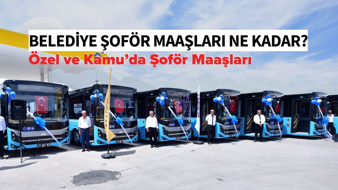 Belediye Şoför Maaşları 2024 | Özelde ve Kamuda Maaşlar Ne Kadar?