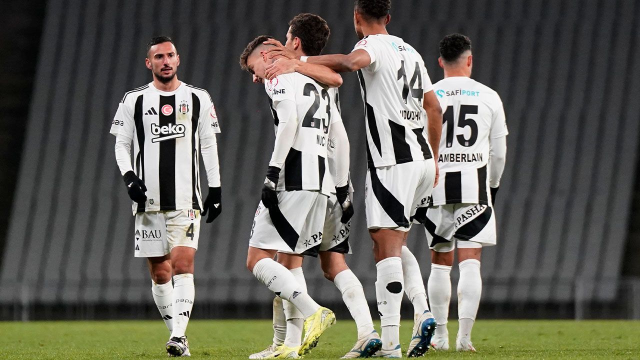 Beşiktaş, Ziraat Türkiye Kupası'nda Kırklarelispor'u 2-0 mağlup etti