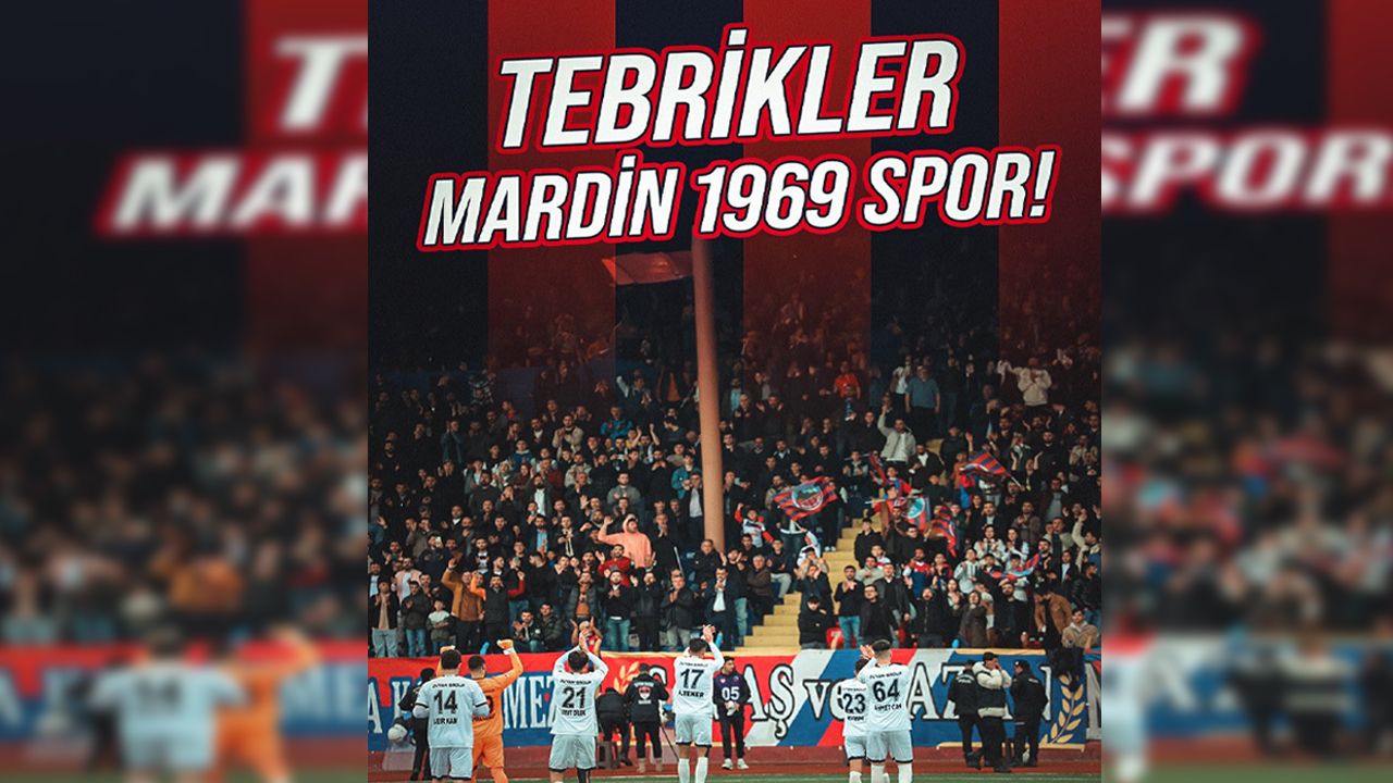 Amedspor’dan Mardin 1969 Spor’a Şampiyonluk tebriği