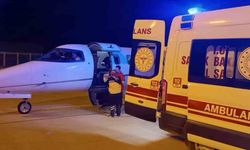 Ambulans uçak minik Alya için havalandı