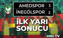 Amedspor İnegölspor'u maçın ilk yarısında 3-2 yendi