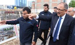 Bakan Özhaseki Malatya'da çarşı projesini inceledi