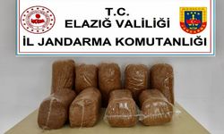 Elazığ'da kilolarca tütün ele geçirildi