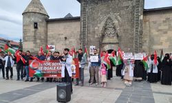 Erzurum’da Gazze için sessiz yürüyüş