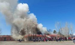 Erzurum Şeker Fabrikası’nda yangın