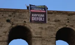 DEM Partili vekillerden surlara kayyım pankartı