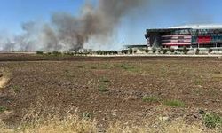 Diyarbakır’da korkutan anız yangını