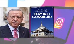 Erdoğan kapatılan Instagram'dan mesaj paylaştı: Hayırlı Cumalar