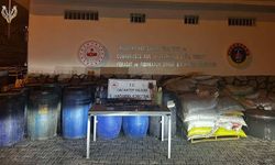 Gaziantep’te sahte alkol operasyonu,4.500 litre alkol ve silahlar bulundu