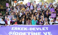 Diyarbakır Eş Başkanı Serra Bucak, kadına yönelik şiddetle mücadele için Mardin'de yürüdü