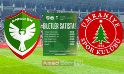 Amedspor Ümraniyespor maçı İçin bilet fiyatları açıklandı