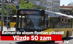 Batman'da ulaşım fiyatları yükseldi: Yüzde 50 zam