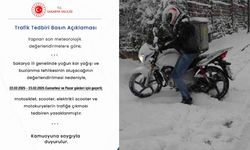 Sakarya'da motokuryelere trafik yasağı