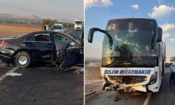 Diyarbakır firma otobüsü kaza yaptı: 1 ölü