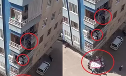 Diyarbakır’da 2. kattan düşmek üzere olan çocuğu komşusu iple kurtardı