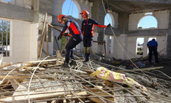 Adıyaman’da cami inşaatında kubbe çöktü: 2’si 5 yaralı