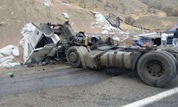 Diyarbakır yolunda tır devrildi, mercimekler yola saçıldı