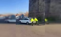 Diyarbakır’da trafik akışını etkileyen araca müdahale