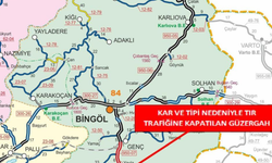 Bingöl–Diyarbakır yolunda tır yasağı!