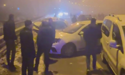 Diyarbakır çevre yolunda buzlanma kazaya neden oldu: 7 araç çarpıştı, 4 yaralı