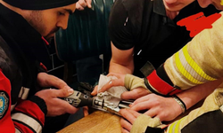 Diyarbakır’da talihsiz kaza: Parmağı zımbaya sıkıştı