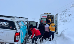 Diyarbakır’da zorlu kış şartlarında acil sağlık hizmeti