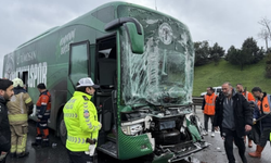 U-19 Futbol Takımı otobüsü kaza yaptı