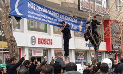 Batman’da pankart gerginliği: 5 gözaltı