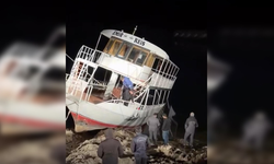Diyarbakır’da kısmen batan tekne kurtarıldı