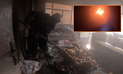 Diyarbakır’da üç katlı binada yangın paniği