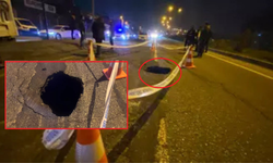 Diyarbakır’da yol çöktü; 1 metre çukur oluştu