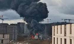 İşçi konteynerinde yangın çıktı!